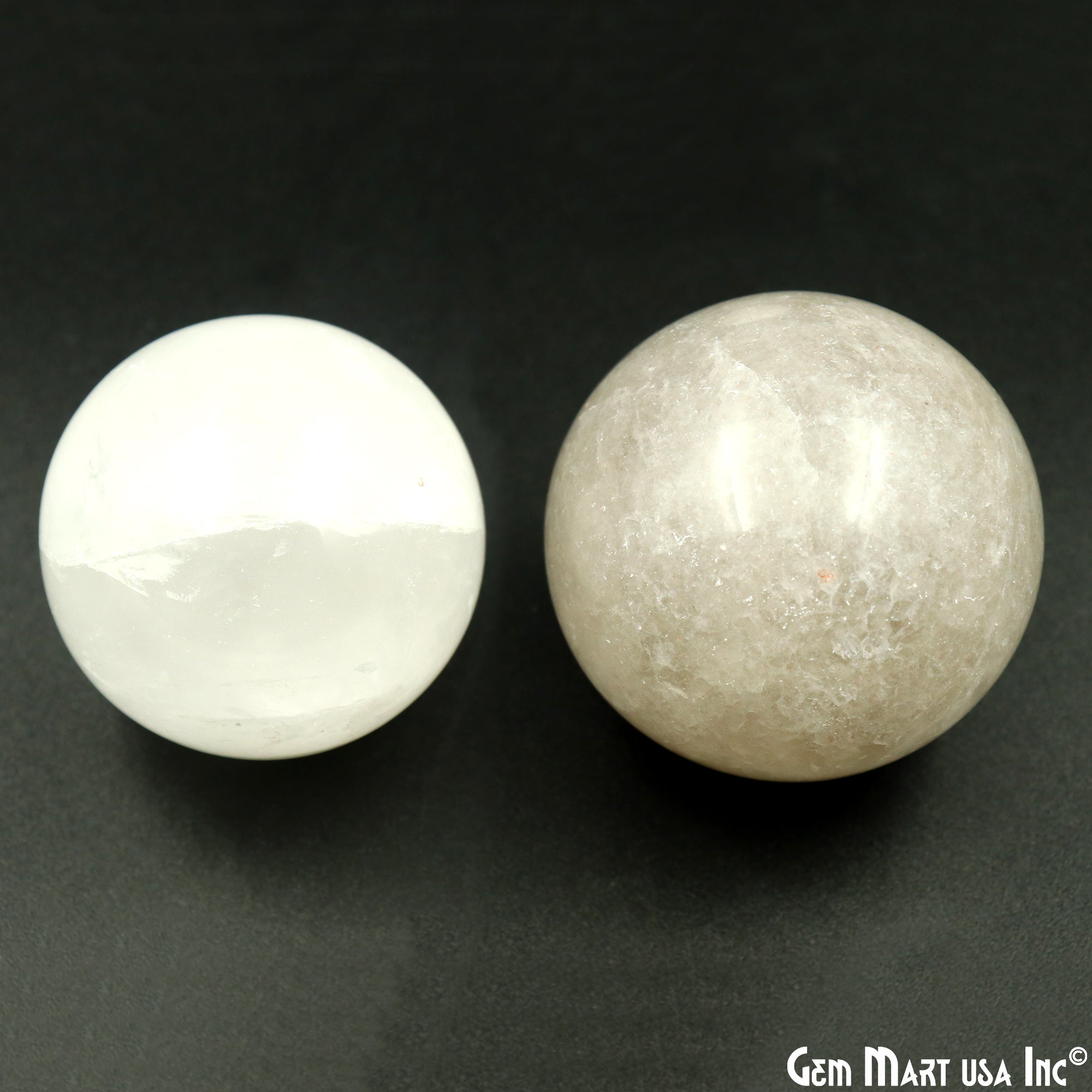 Selenite Gemstone Sphere ball, Reiki Healing Crystal 40-50mm