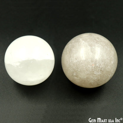 Selenite Gemstone Sphere ball, Reiki Healing Crystal 40-50mm