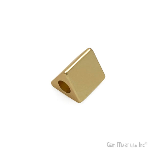 Gold Plated Triangle Spacer Beads 30mm Triangular Spacer Beads