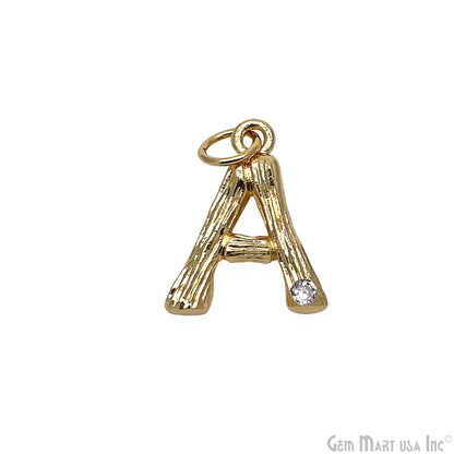 Alphabets 15mm Single Bail Pendants, Letter Charms, Personalized Necklace