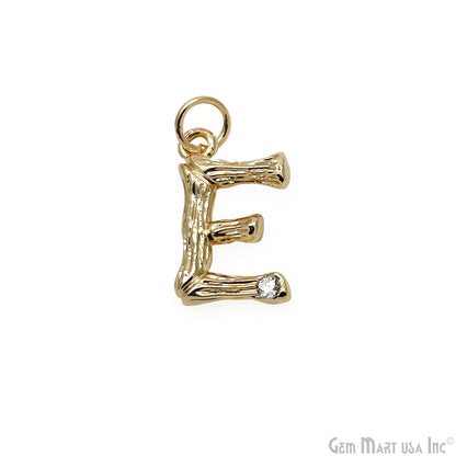 Alphabets 15mm Single Bail Pendants, Letter Charms, Personalized Necklace