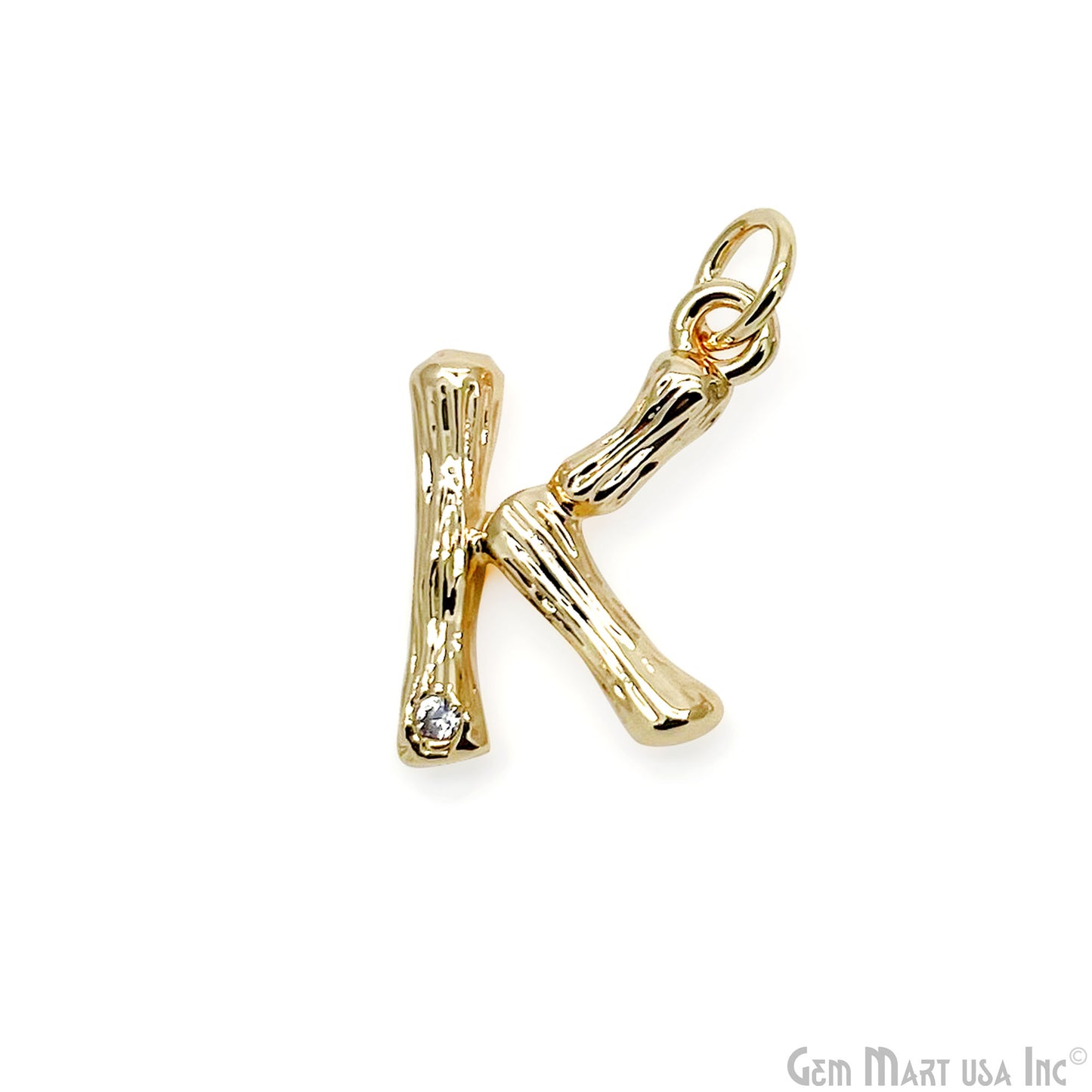 Alphabets 15mm Single Bail Pendants, Letter Charms, Personalized Necklace