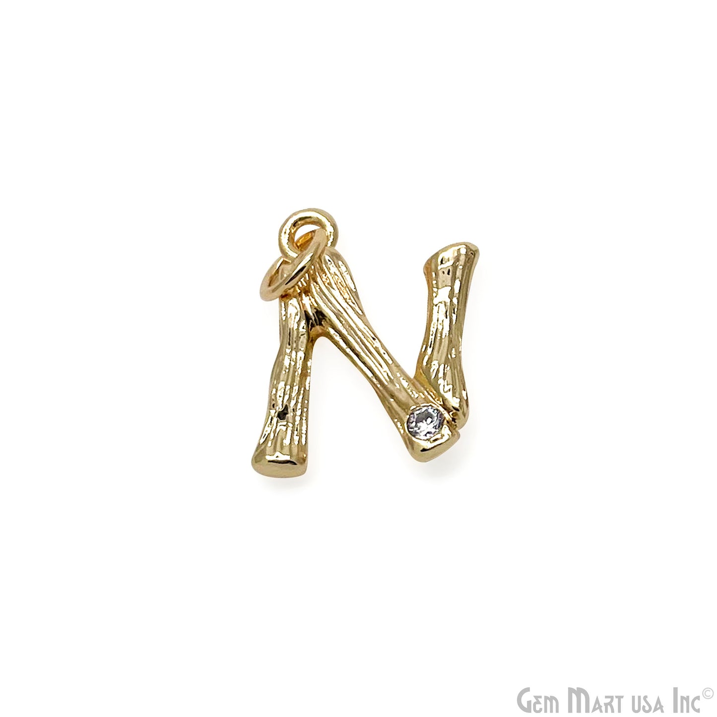 Alphabets 15mm Single Bail Pendants, Letter Charms, Personalized Necklace