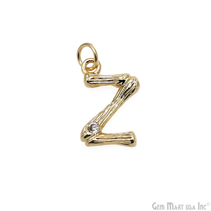 Alphabets 15mm Single Bail Pendants, Letter Charms, Personalized Necklace