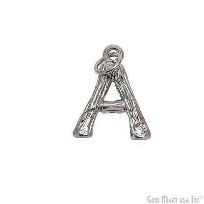 Alphabets 15mm Single Bail Pendants, Letter Charms, Personalized Necklace