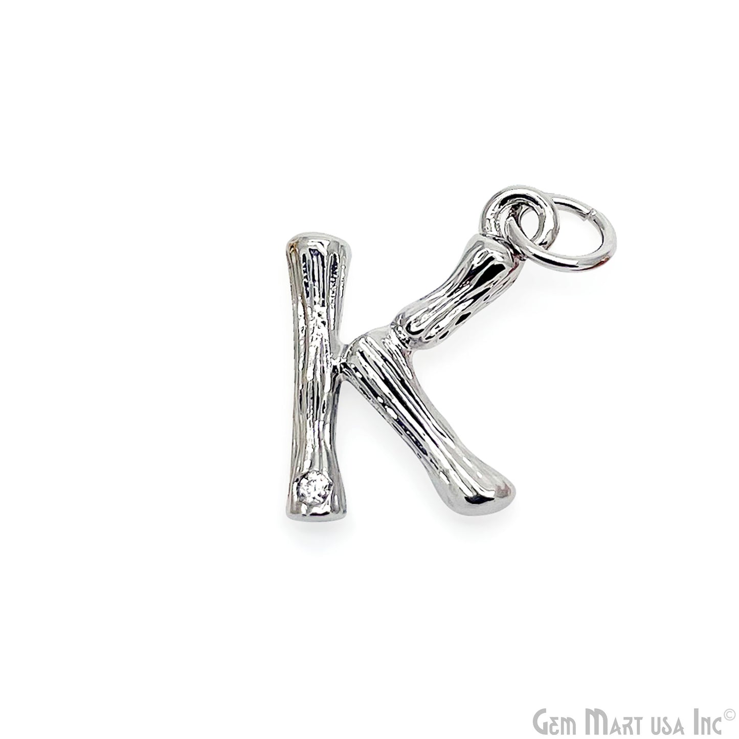 Alphabets 15mm Single Bail Pendants, Letter Charms, Personalized Necklace