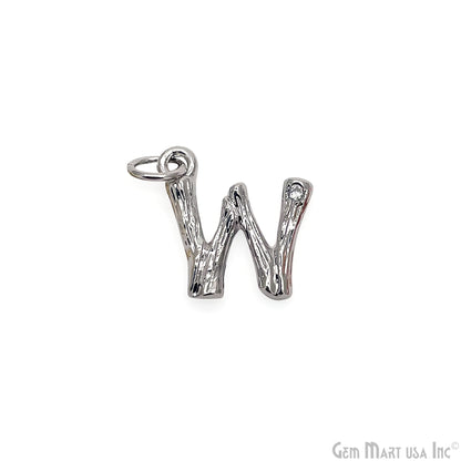 Alphabets 15mm Single Bail Pendants, Letter Charms, Personalized Necklace