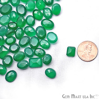 50 Carat Green Onyx Mix Shape Wholesale Loose Gemstones - GemMartUSA