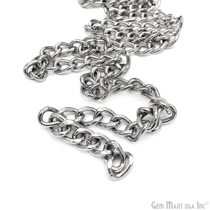 Curb Necklace Chain Finding Chain 14x10mm Station Rosary Chain