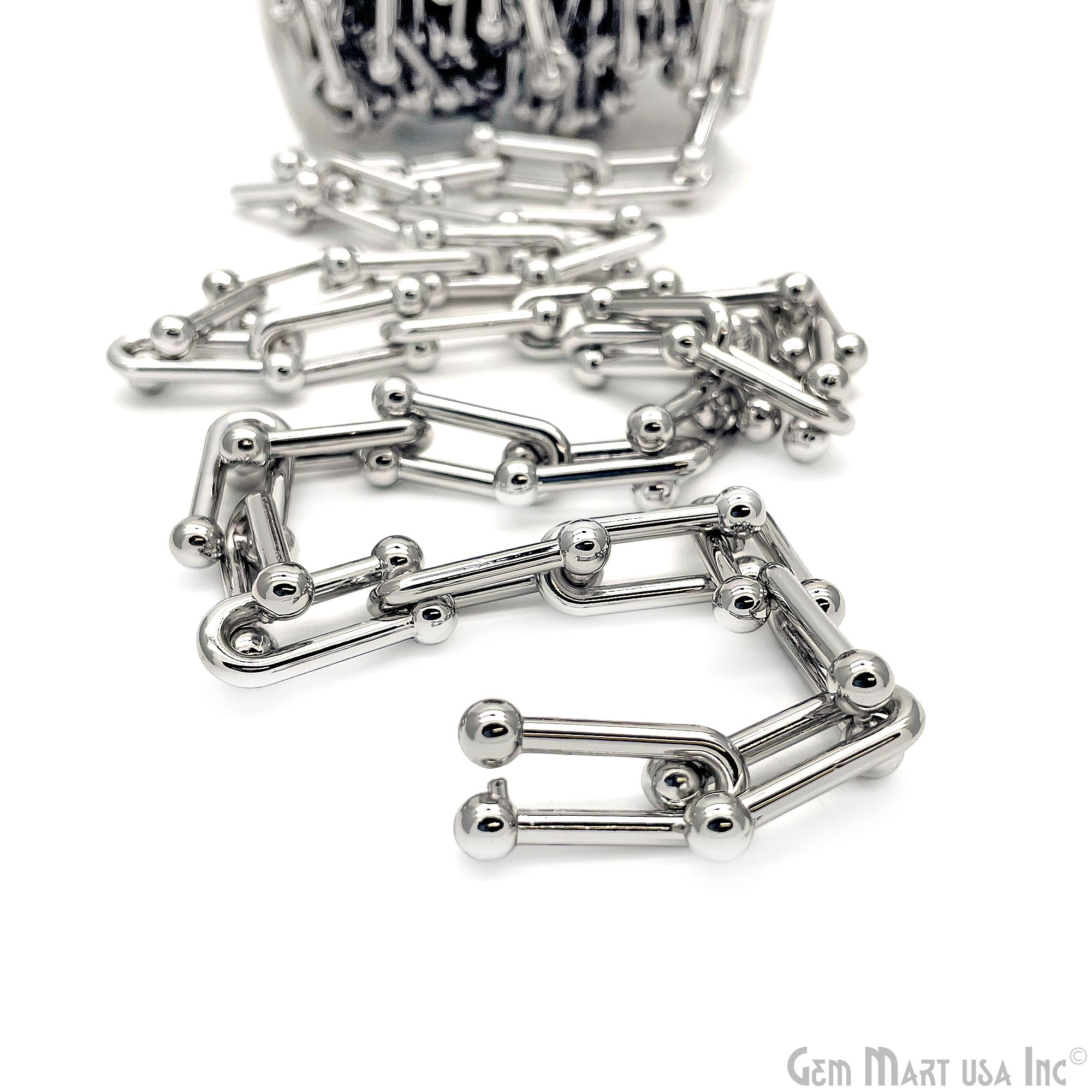 U Link Chain Finding Chain 25x10mm U Shaped Station Rosary Chain ...