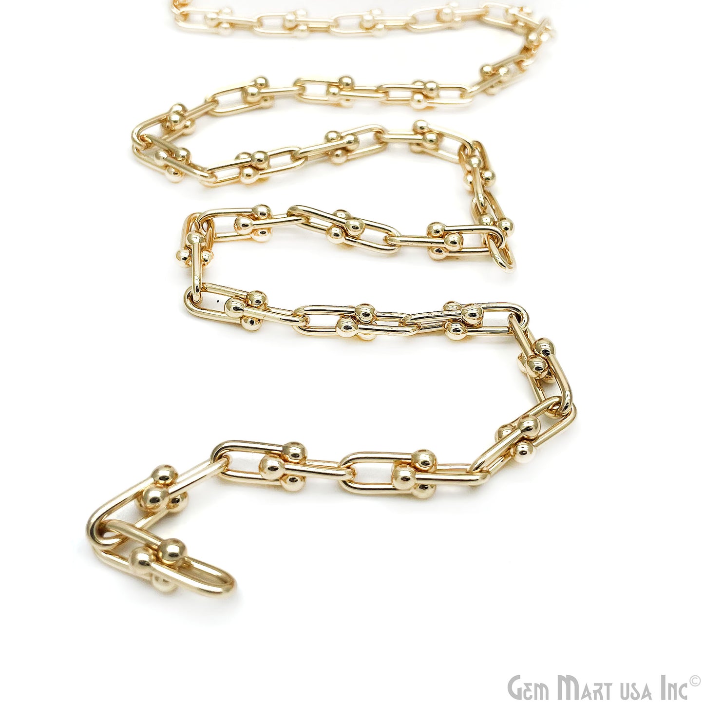 U Link Chain Finding Chain 14x6mm U Shaped Station Rosary Chain