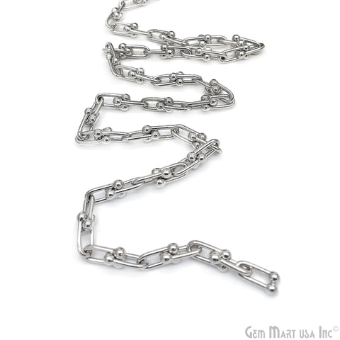 U Link Chain Finding Chain 14x6mm U Shaped Station Rosary Chain