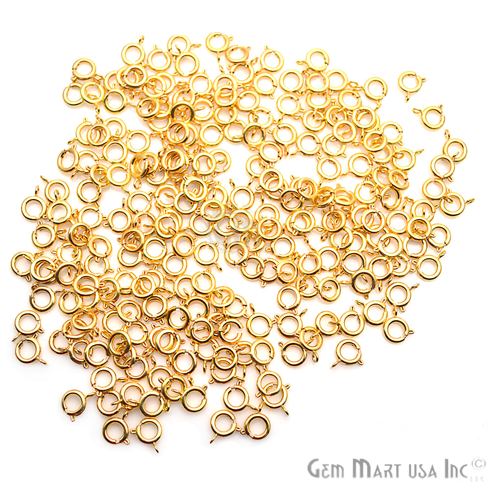 5pc Lot Gold Pendant Clasp, Pendant Hook, Pendant Lock - GemMartUSA