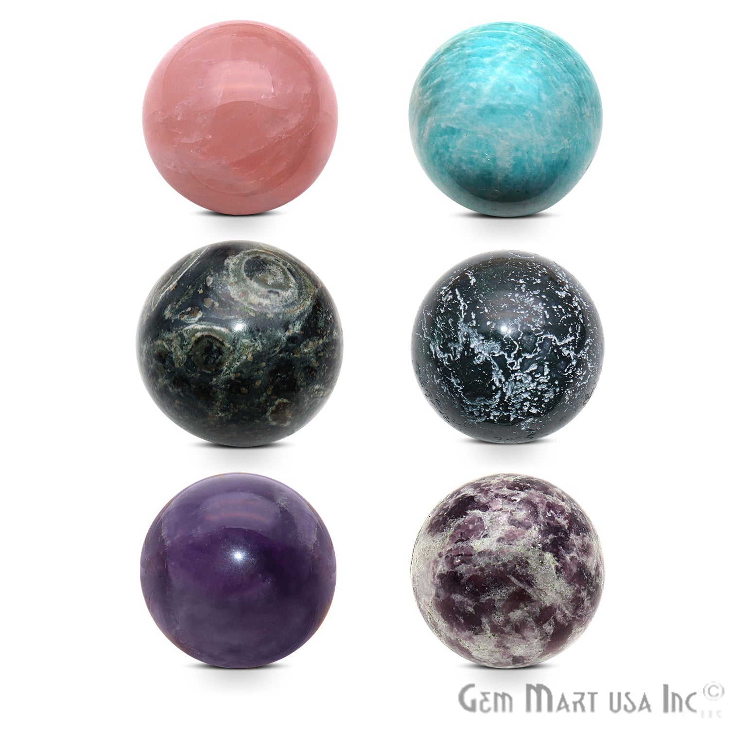 Gemstone Ball, 32mm Sphere ball, Reiki Healing Crystal, Crystal Ball, Healing Stone, Fortune Ball - GemMartUSA