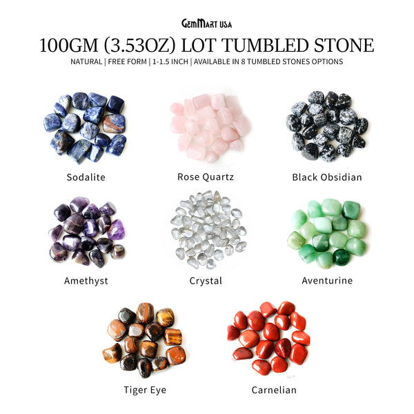 100gm (3.53oz) Lot Tumbled...