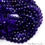Amethyst Faceted Gemstone Round Shape 8mm Rondelle Beads - GemMartUSA