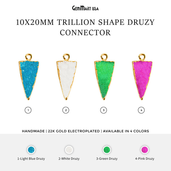 Trillion 10x20mm Gold Electroplated...