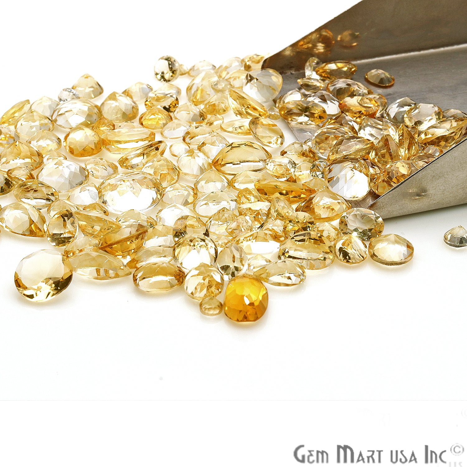 50 Carat Citrine Mix Shape A+ Grade Wholesale Loose Gemstones - GemMartUSA