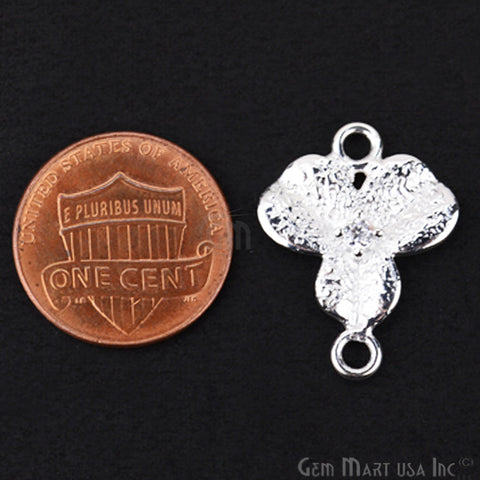 Leaf' Shape Silver Charm for Bracelet Pendants & Necklace - GemMartUSA