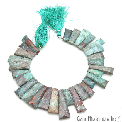 Chrysocolla Free Form 27x9mm Crafting Beads Gemstone Strands 8INCH - GemMartUSA