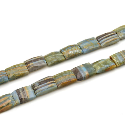 Boulder Opal RectAngel 17x12mm Crafting Beads Gemstone Strands 8INCH - GemMartUSA