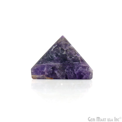 Amethyst Pyramid, 29x27mm Ornamental Home Decor, Precious Healing Gemstone, Chakra Stone, Spiritual Gemstone