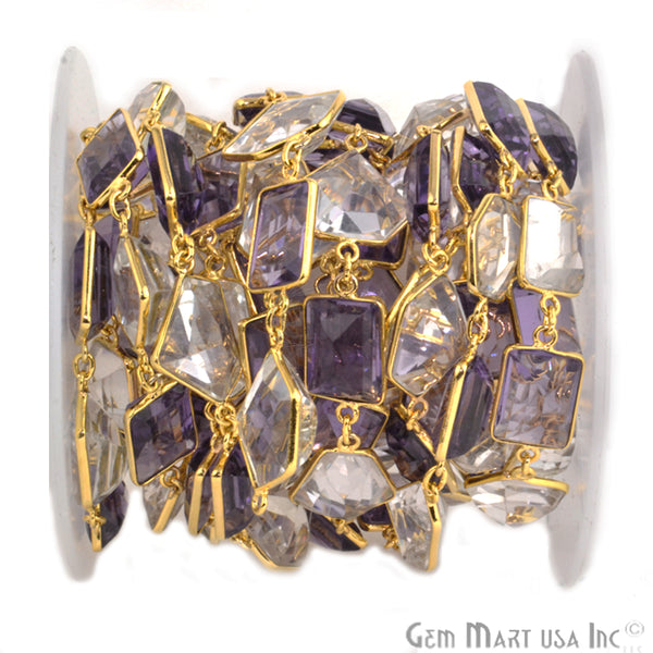 Amethyst & Crystal Gold...
