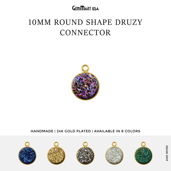 Titanium Druzy 10mm Round...