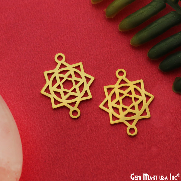 Metatron's Cube Charm Gold...
