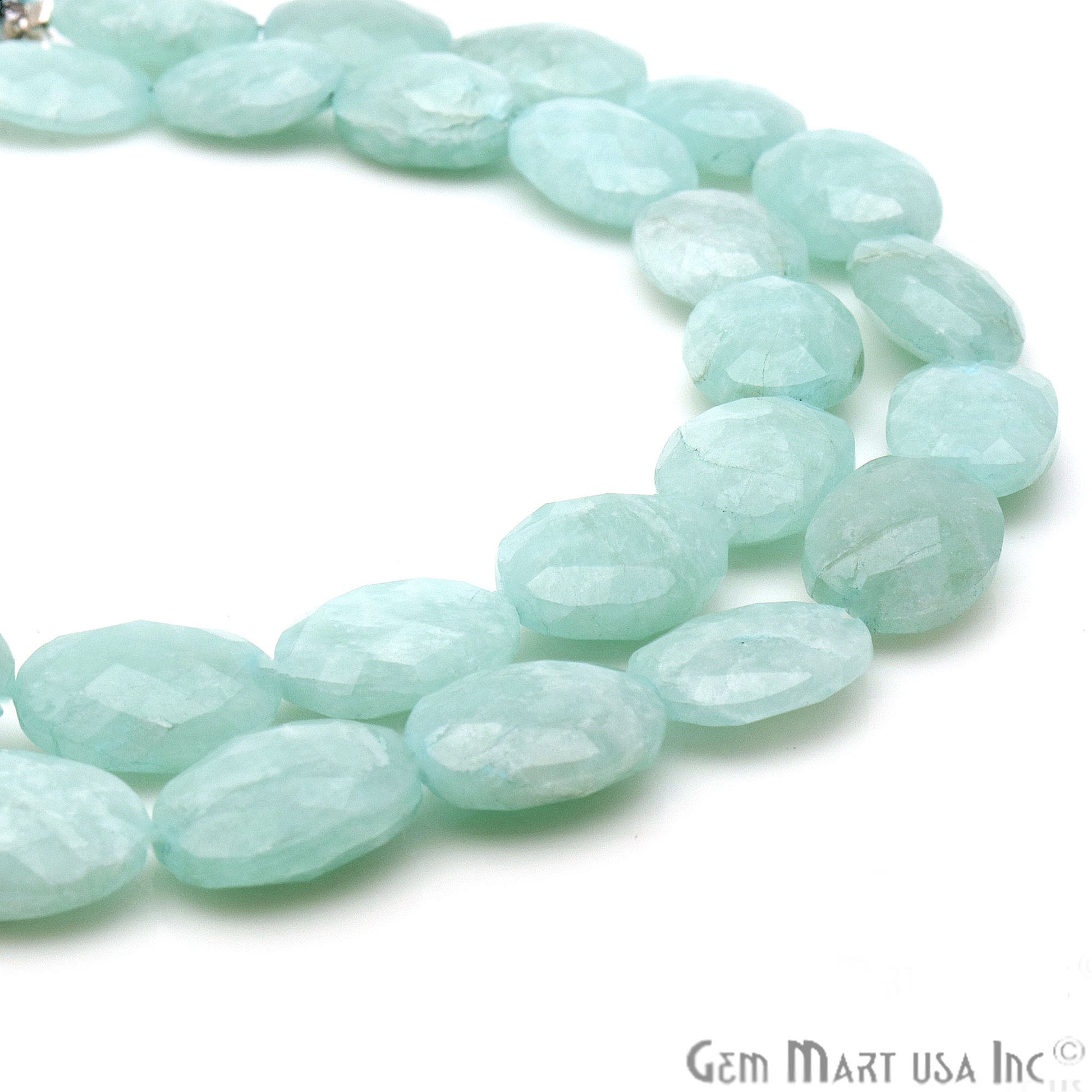 Amazonite Oval 19x13mm Crafting Beads Gemstone Strands 8INCH - GemMartUSA