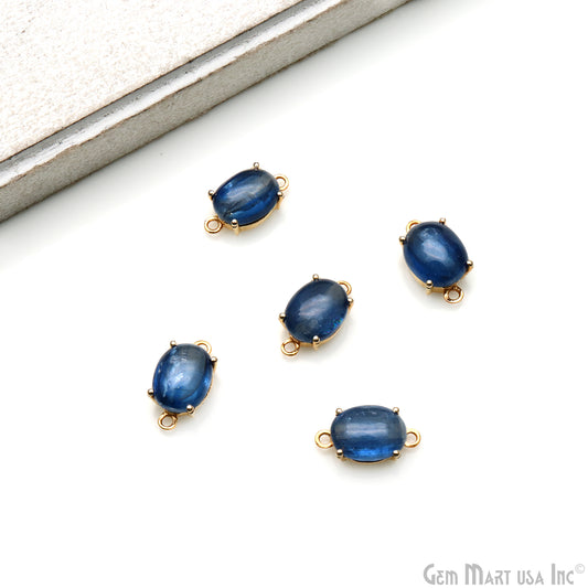 Kyanite Prong Setting Gold Plated Gemstone Connector