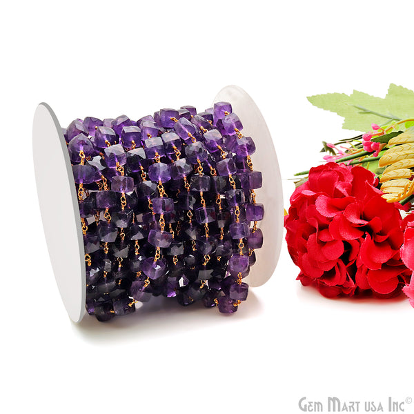 Amethyst Faceted Box 6-7mm...