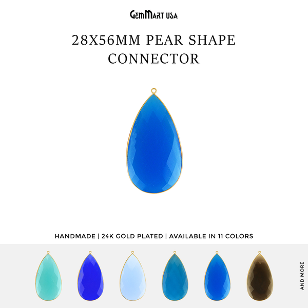 Pear 28x56mm Gemstone Single...