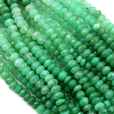 Chrysoprase Beaded 8-9mm 13" Length Gemstone Rondelle Beads