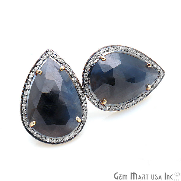 Sapphire With Cubic Zircon...