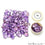 100 Cts Mix Amethyst Stones 10-15mm Faceted Precious Loose Gemstones - GemMartUSA