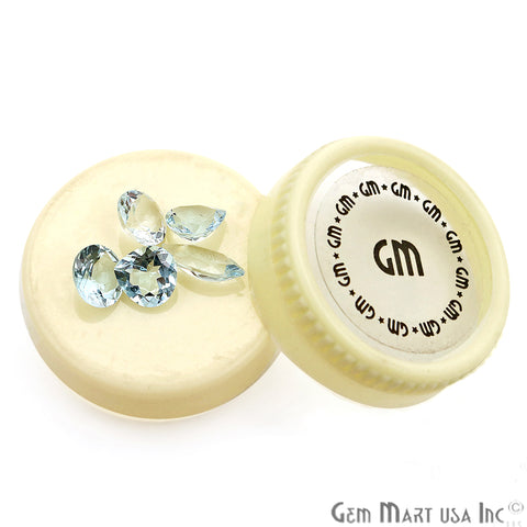 5ct Aquamarine Gemstone Mix Shape Bead Cabochons Loose Precious Stones - GemMartUSA