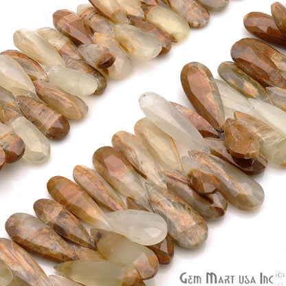 Afgani Onyx Pears 30x12mm Crafting Beads Gemstone Strands 8INCH - GemMartUSA