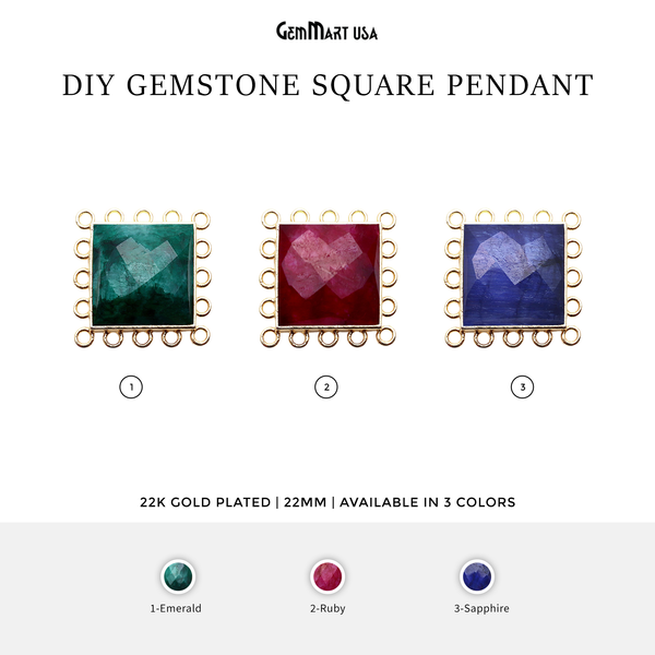 DIY Gemstone Gold 22mm...