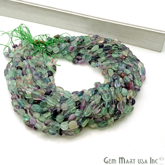 Fluorite 9x5mm Tumble Rondelle Beads Strands 14Inch - GemMartUSA