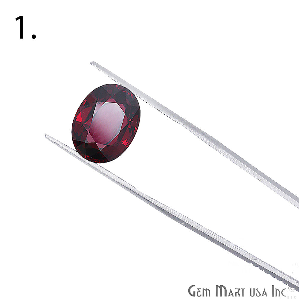 Rhodolite Garnet, Oval Gemstone, Loose Gemstone, January Birthstones (RH-0001-0006) - GemMartUSA