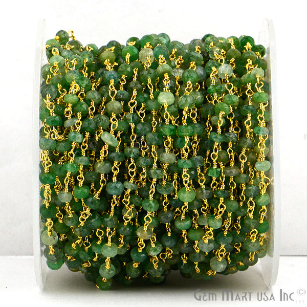 Emerald 3-3.5mm Gold Plated...