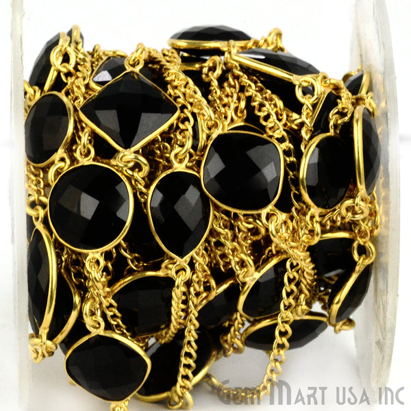 Black Onyx 10-15mm Gold...