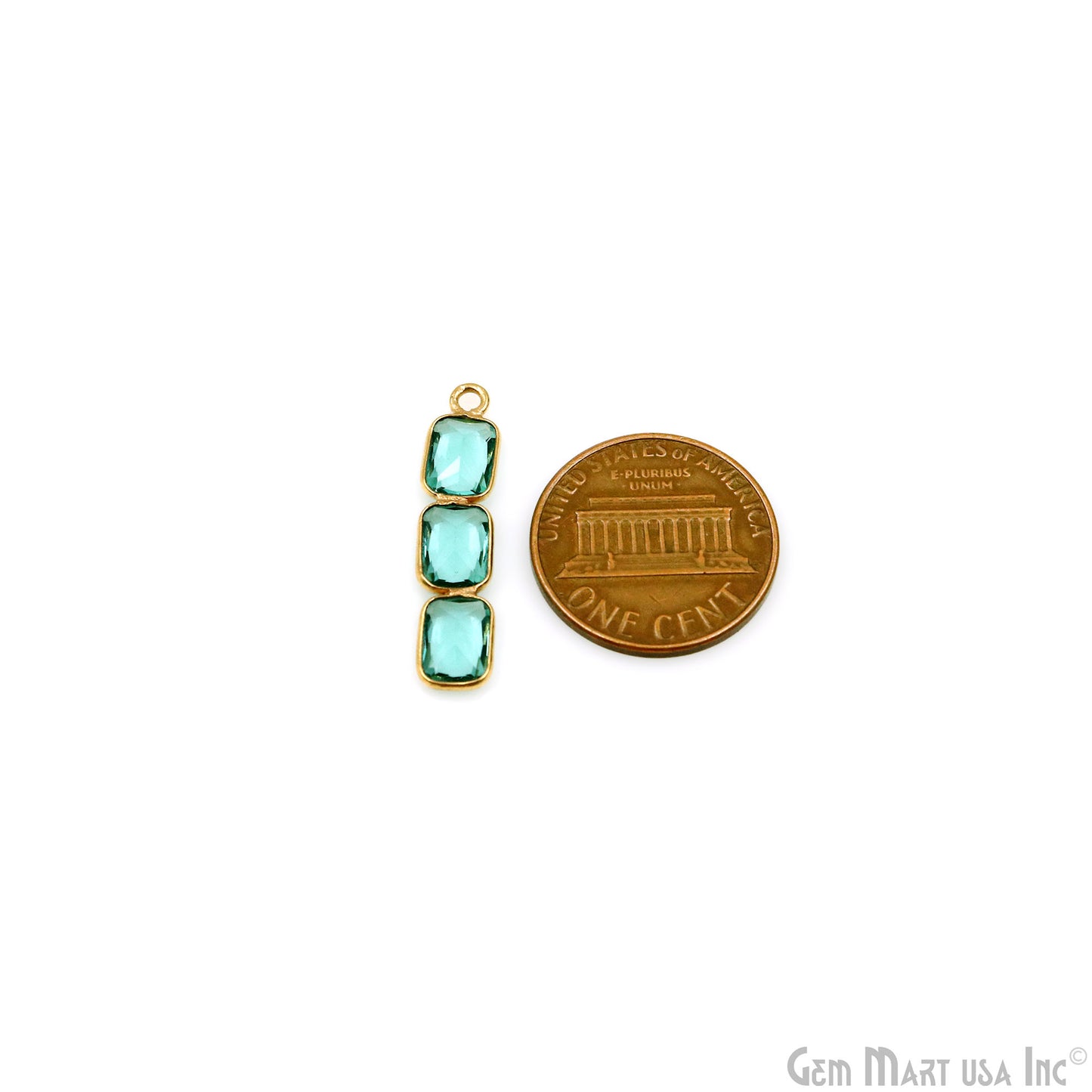 DIY Gemstone 27x6mm Gold Plated Chandelier Finding Component