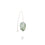 Rough Free Form Gemstone Dowsing Pendant Silver Plated 38x21mm