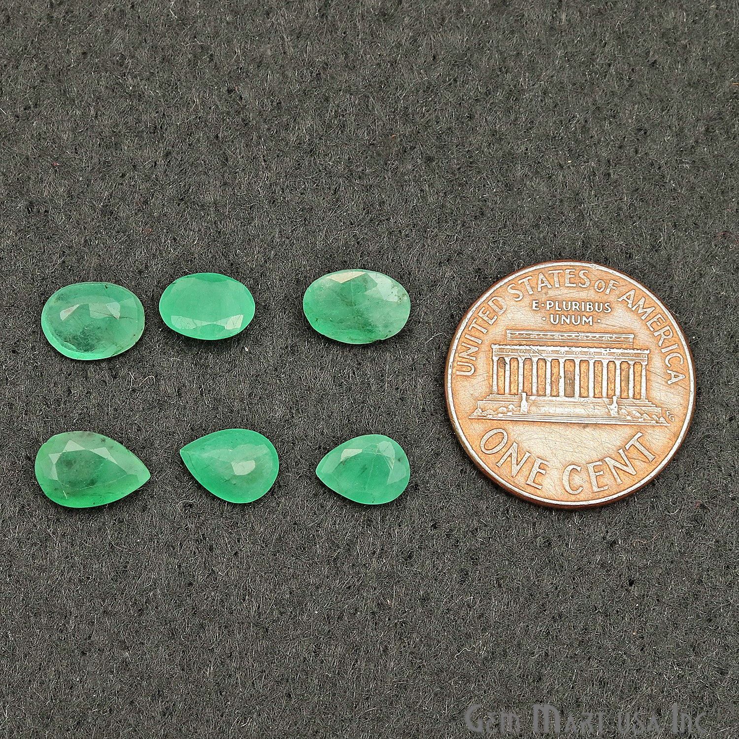 5 Cts. Lot Oval Emerald Gemstones, Mix Shape Stones, Loose Gemstones - GemMartUSA