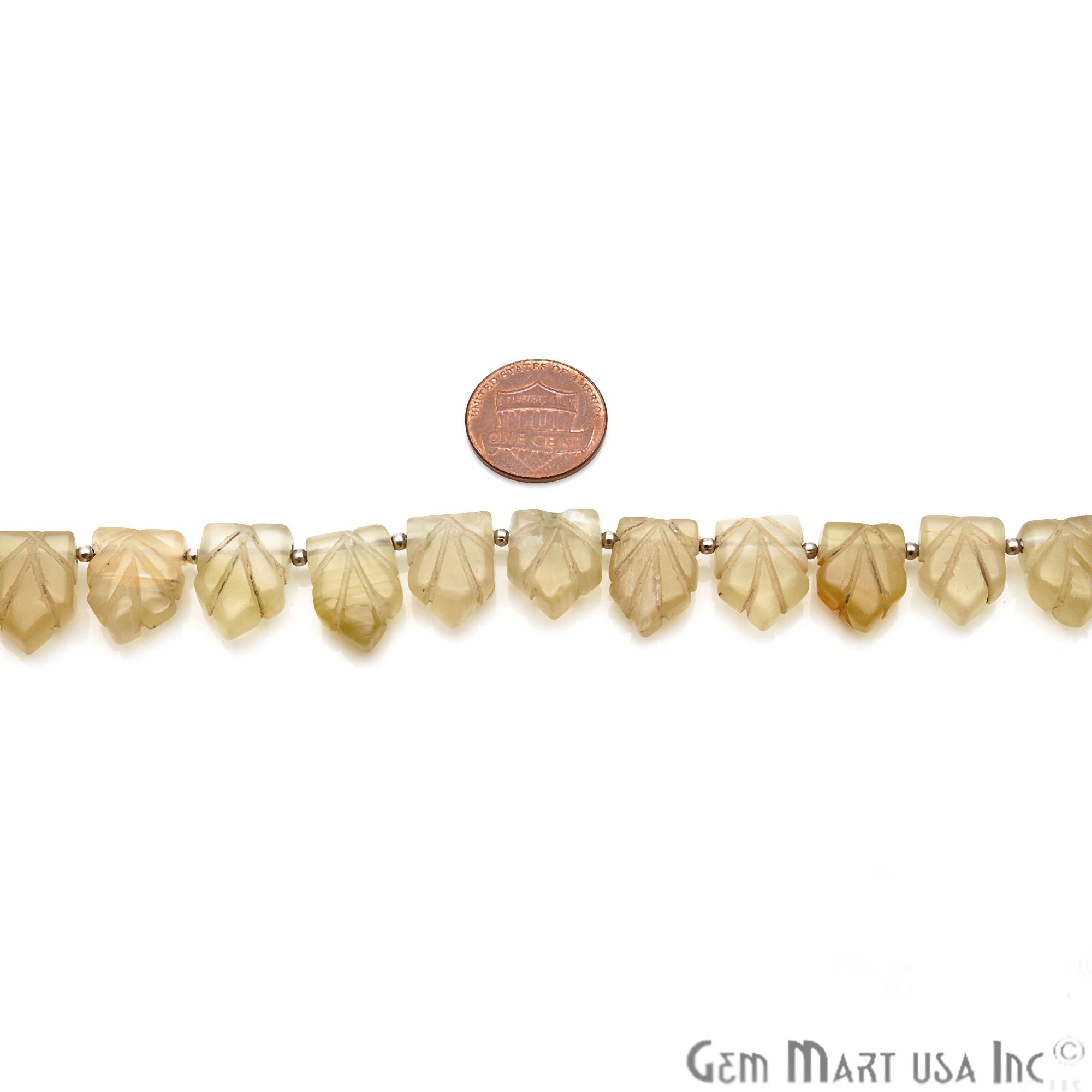Yellow Chalcedony Pentagon 17x12mm Crafting Beads Gemstone Briolette Strands 8 INCH - GemMartUSA