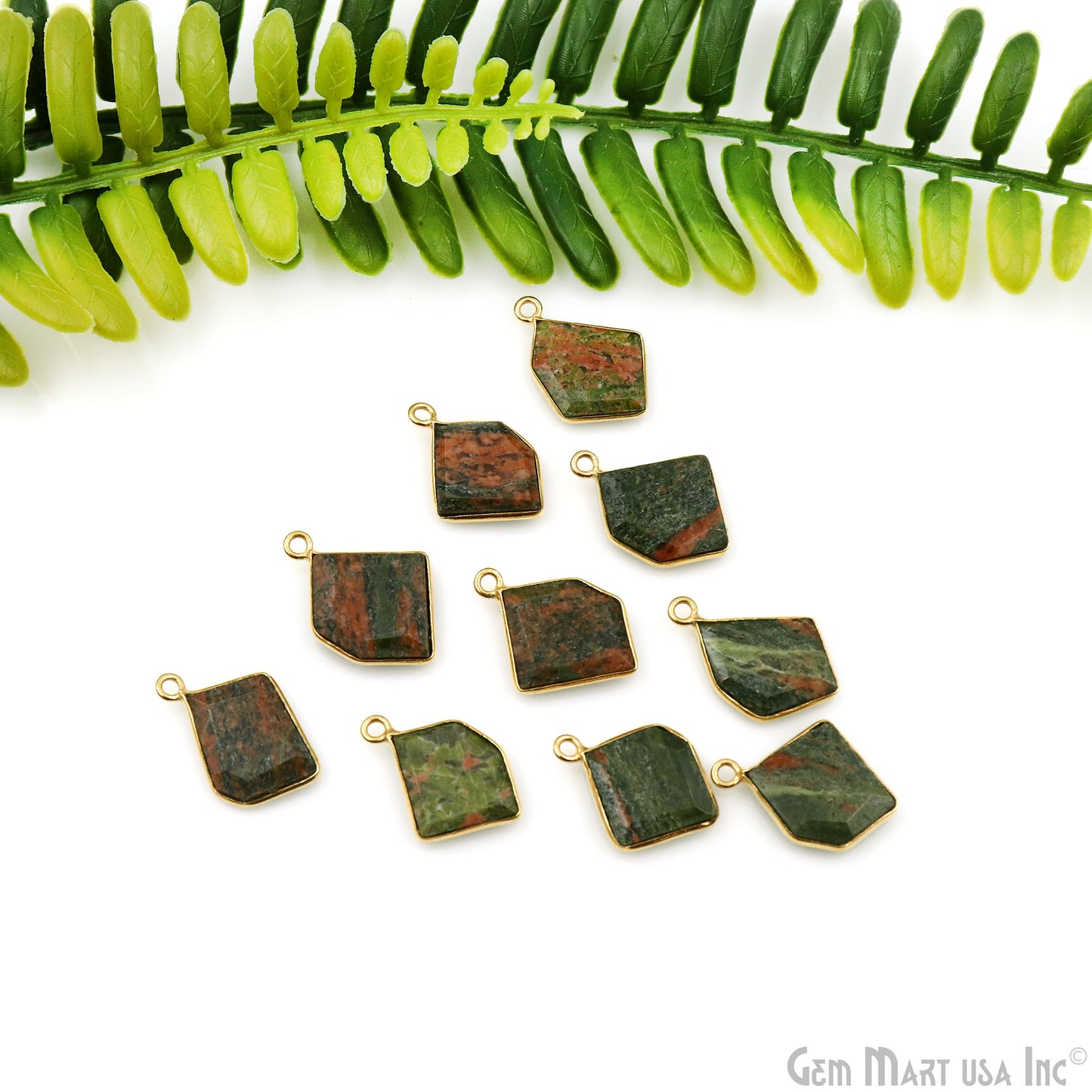 Free Form Single Bail 19x16mm Gold Plated Bezel Gemstone Connector