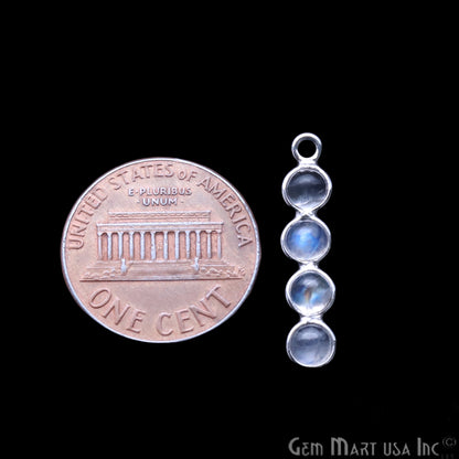 DIY Rainbow Moonstone 23x5mm Single Bail Chandelier Finding Component (Pick Your Metal) - GemMartUSA