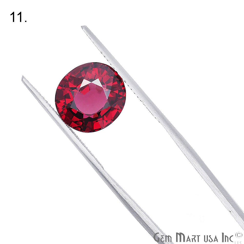 Rhodolite Garnet, Oval Gemstone, Loose Gemstone, January Birthstones (RH-0007-0012) - GemMartUSA